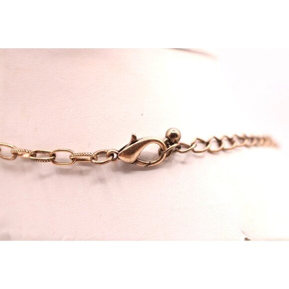 Vintage Native American Chief Headdress Pendant Necklace Rhinestone Enamel Paint - Picture 5 of 9